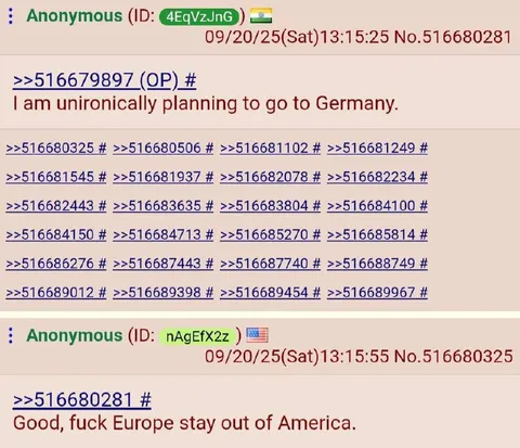 Unironically Going to Germany