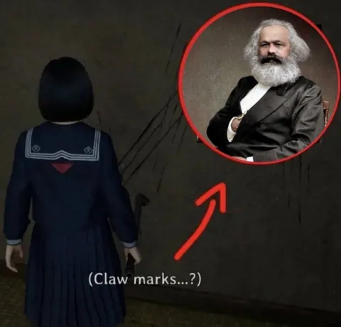 Karl Marx Behind the Wall