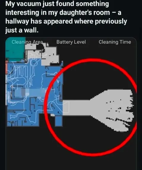 Vacuum Finds a Secret Hallway