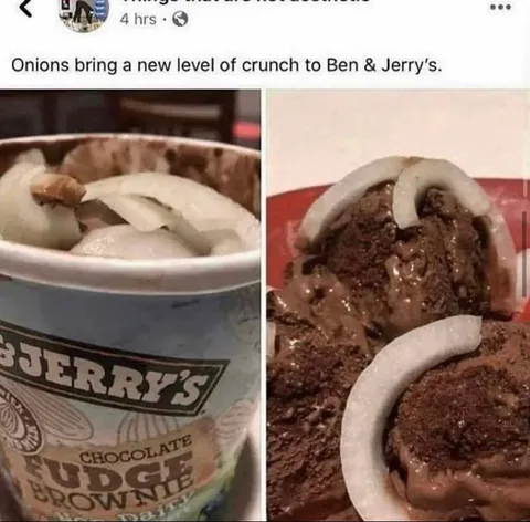 Onions in Ben & Jerry’s