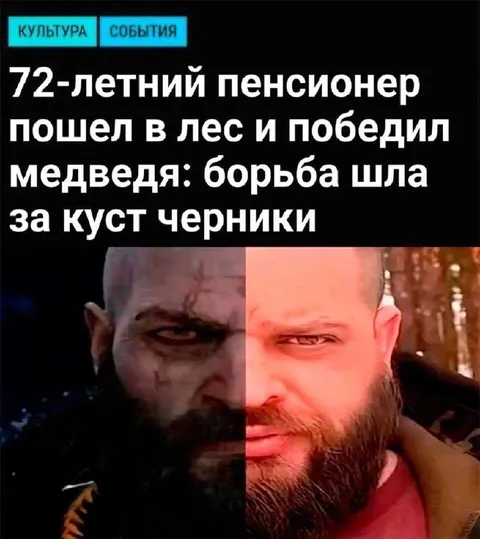 Пенсионер победил медведя