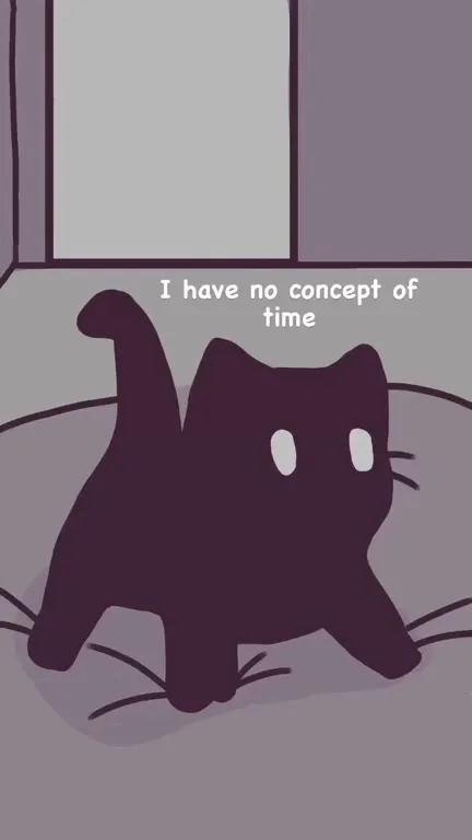 I Have No Concept of Time Cat
