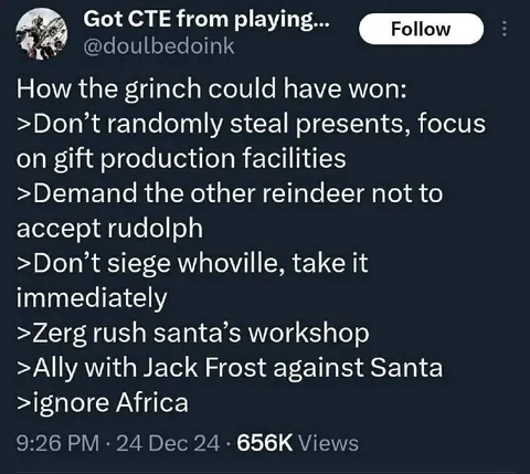 How the Grinch Could Have Won