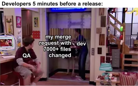 Developers Five Minutes Before Release