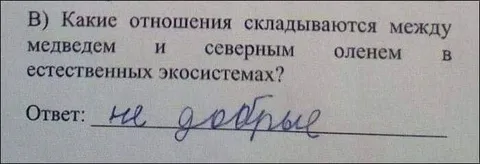 Не добрые отношения в природе