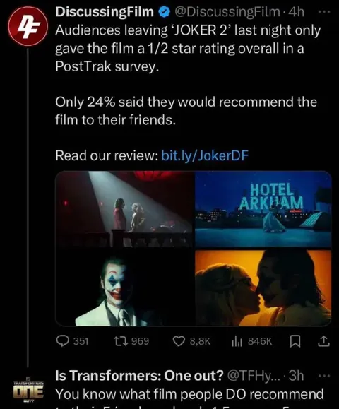 Joker 2 Gets One-Half Star