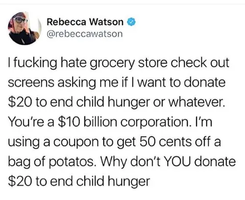 Corporate Donation Checkout Rant