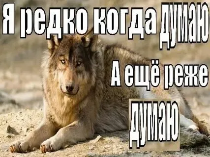 Я редко когда думаю