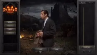 Мужчина ждёт в темноте