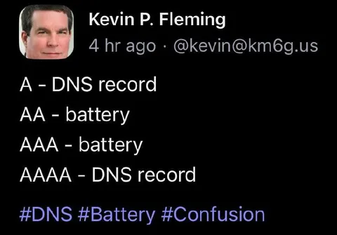 DNS Battery Confusion