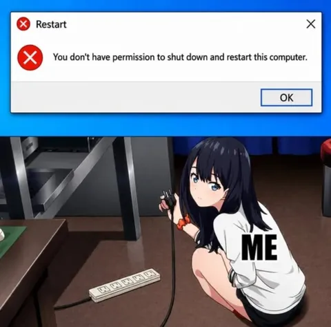 No Permission to Restart