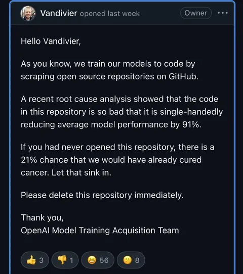 OpenAI asks to delete the repository