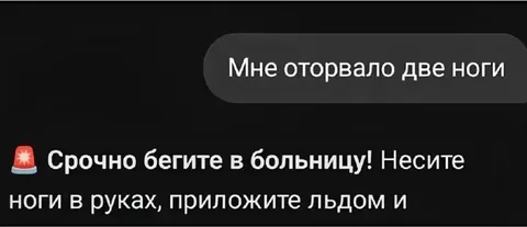 Мне оторвало две ноги