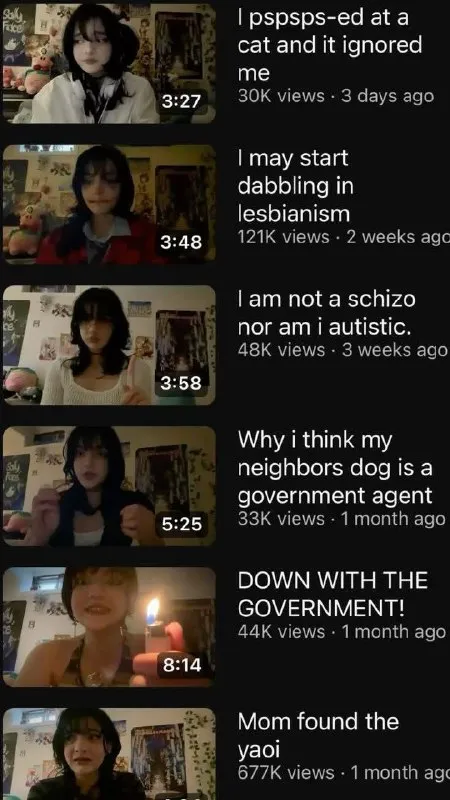 Chaotic Catgirl Video Titles