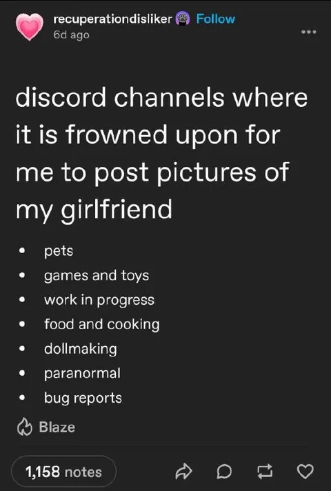 Discord channels for girlfriend pictures