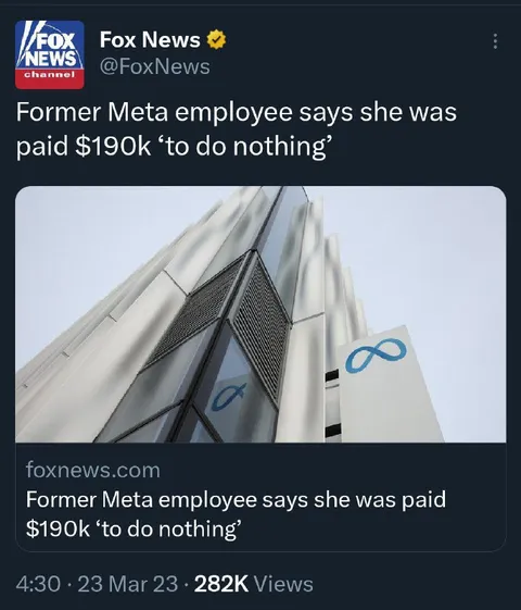 Paid $190k to Do Nothing
