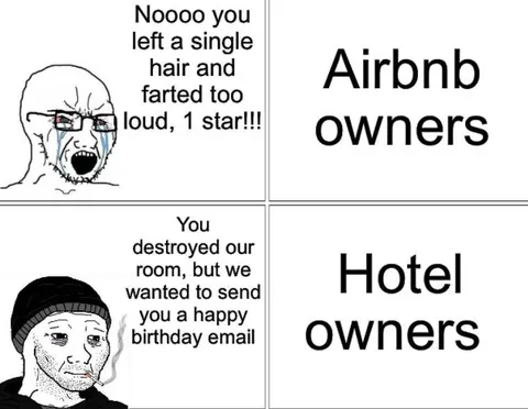 Airbnb Owners vs Hotel Owners