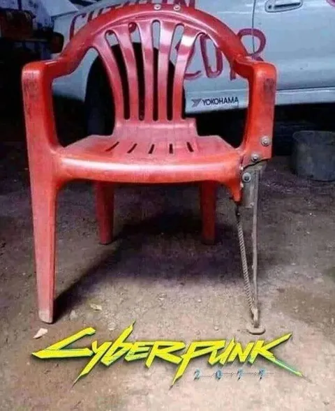 Cyberpunk Plastic Chair