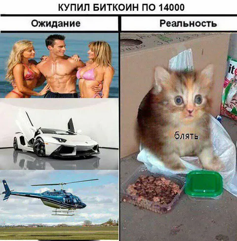 Купил биткоин по 14000