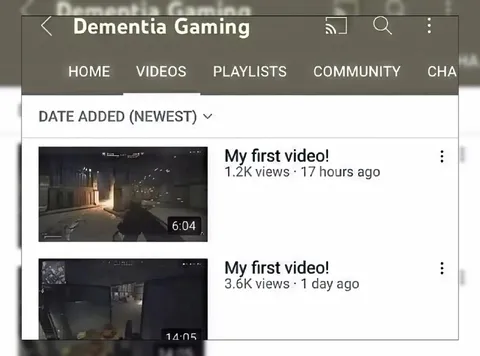 Dementia Gaming First Video