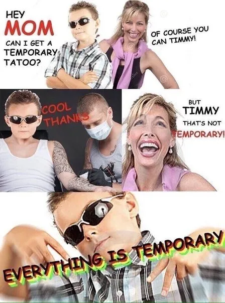 Everything Is Temporary Tattoo