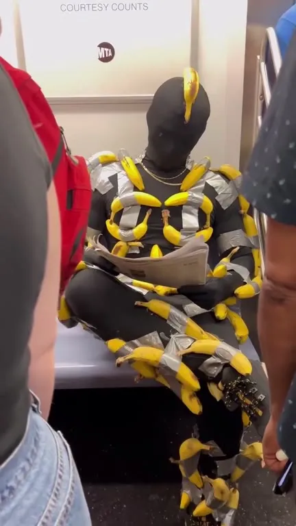 Banana Man on the Subway