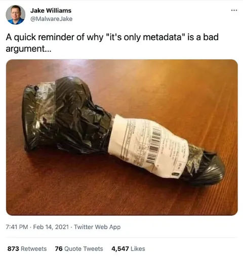 Metadata Is Not Just Metadata