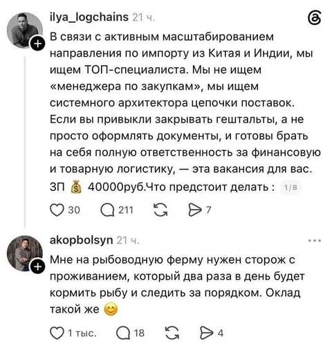 Системный архитектор цепочки поставок
