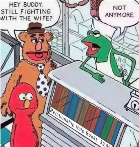 Kermit Buys Relationship Help Books
