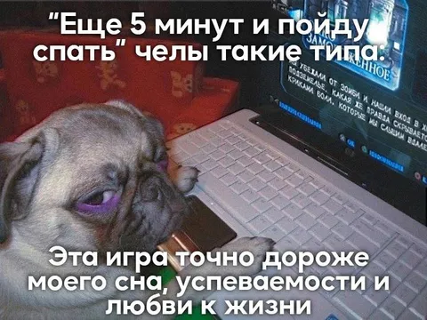 Еще пять минут и спать