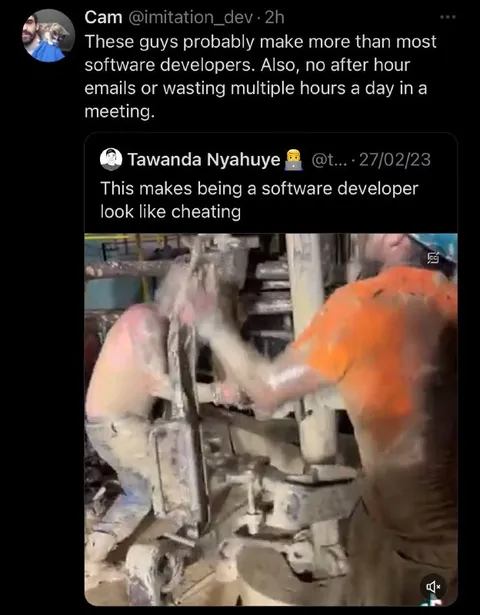Software Developer Looks Like Cheating
