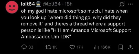Microsoft Support Ambassador Says IDK