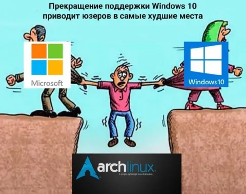 Прекращение поддержки Windows 10