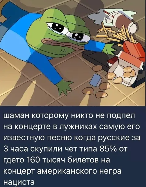 Шаман без зрителей на концерте