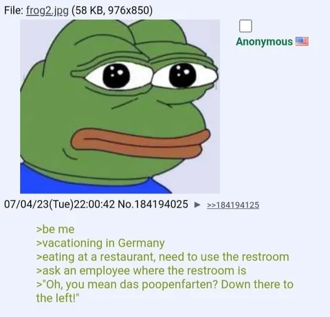 German Restaurant Restroom Mix-Up