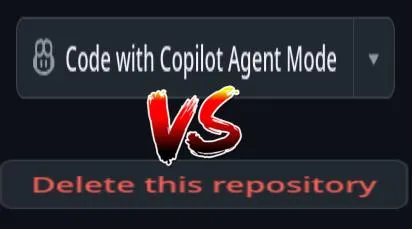 Code With Copilot vs Delete Repository
