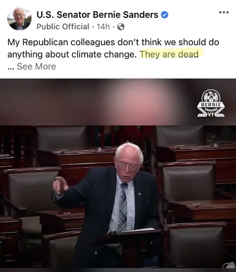They Are Dead Climate Change Post