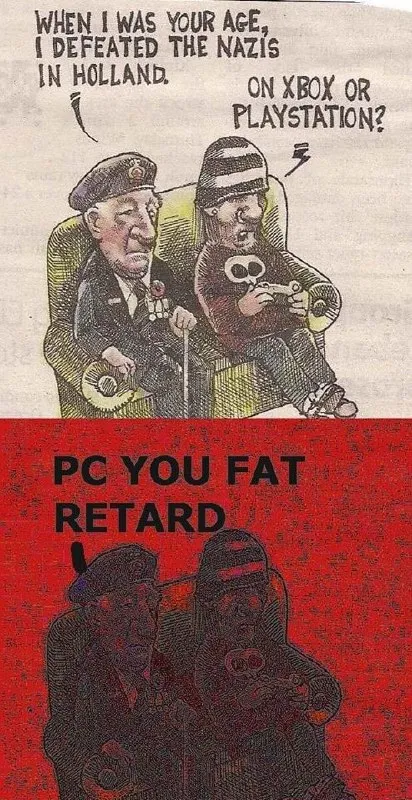 Defeated the Nazis, Choose Xbox or PlayStation