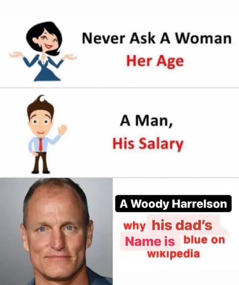 Never Ask Woody Harrelson