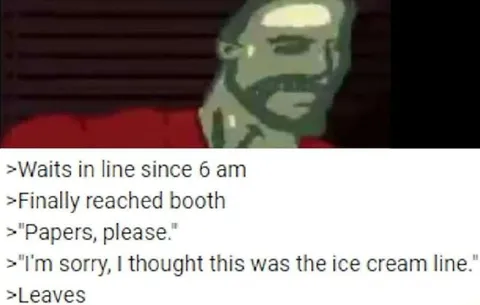 Mistaken Ice Cream Line