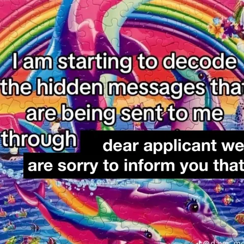 Hidden Messages Rejection Letter