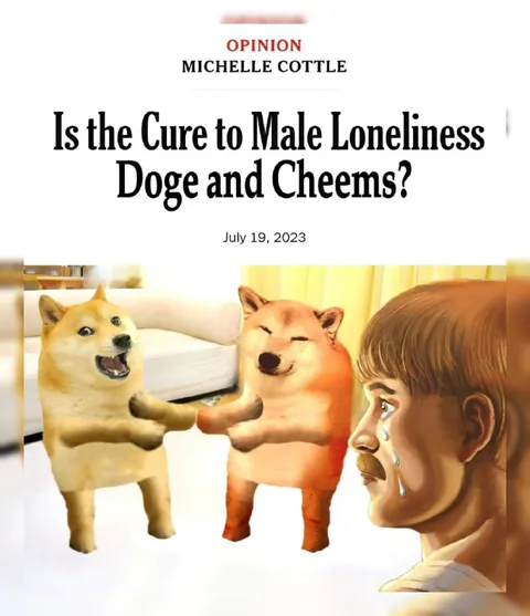 Is the Cure to Male Loneliness Doge and Cheems?