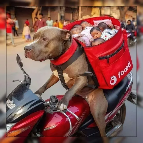 Dog Delivers Baby Food