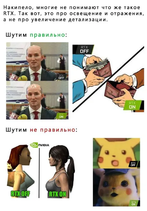 Как правильно шутить про RTX
