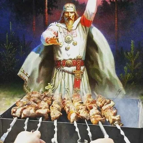 Бог жарит шашлык
