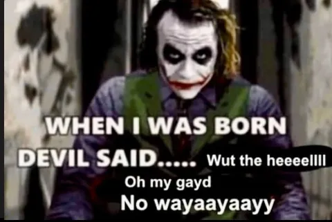 When I Was Born Joker Reaction