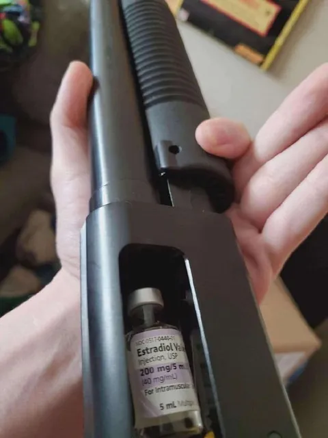Shotgun Loaded with Estradiol