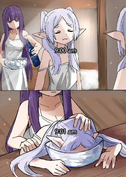 Elf Girl Gives Up at 9:01