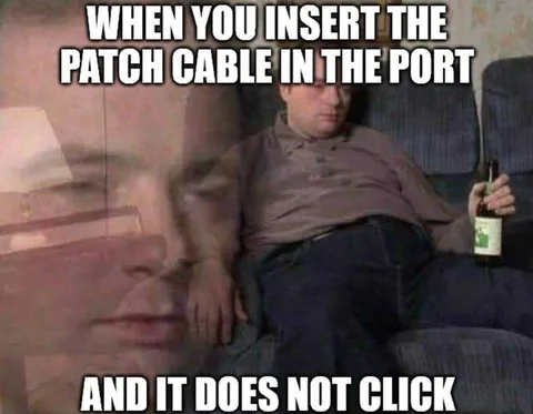 Patch Cable Does Not Click