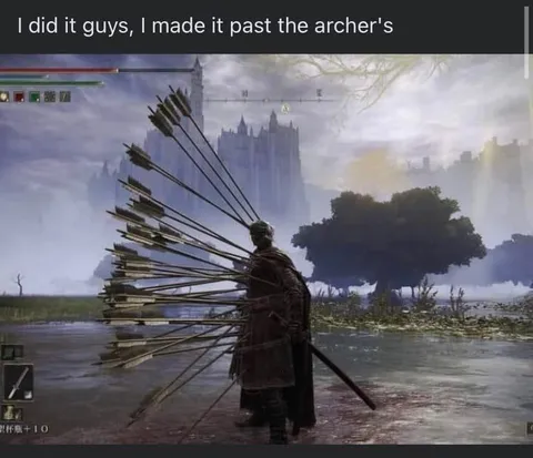 I made it past the archer